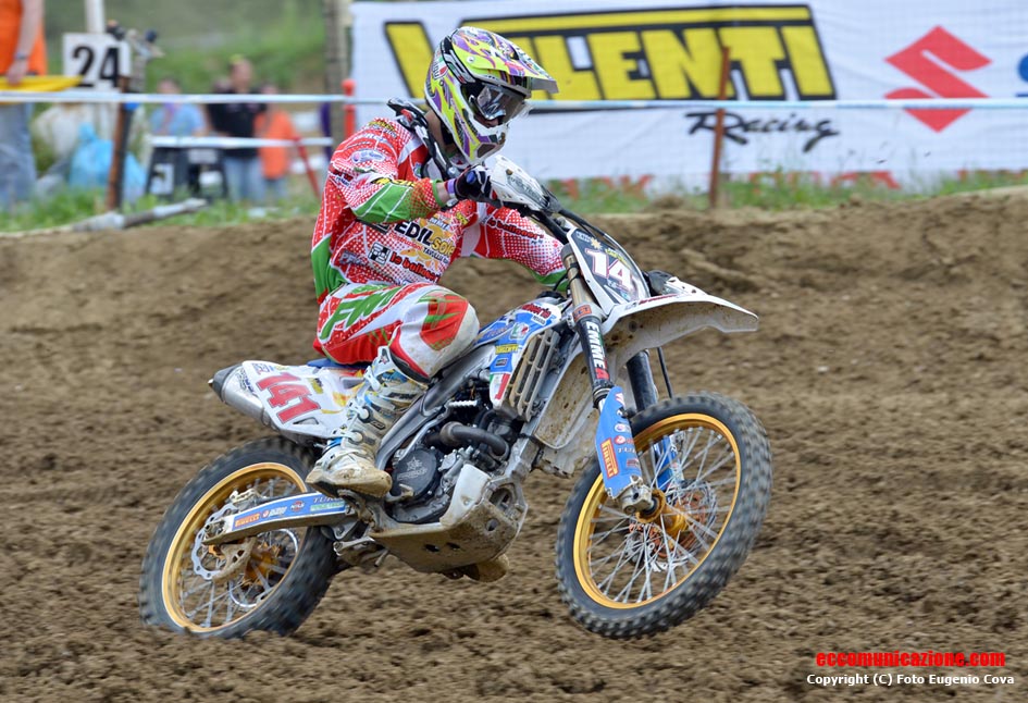 Andrea Cervellin primo MX2 a Faenza