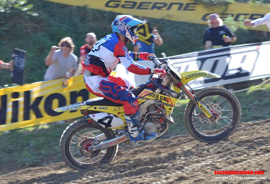 Filippo Debbi nella MX1 a Ponte a Egola