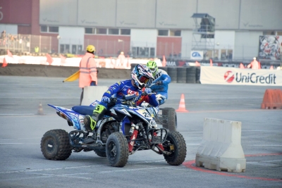 ANDREA CESARI VINCE LA &quot;SUPERQUAD MOTARD MOTOR SHOW CUP&quot; SULL&#039;AREA 48 PRECEDENDO MASTRONARDI E FULGERI